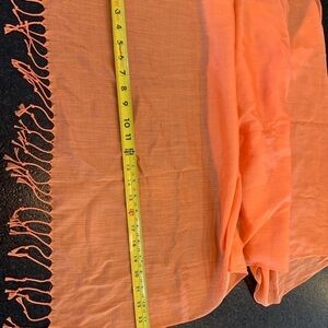Lands End Scarf anti static color is fresh cantaloupe. One size NWT. Spring